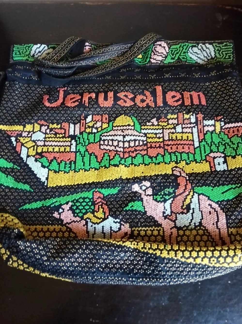 Jerusalem Beaded Tote Bag - Multicolor